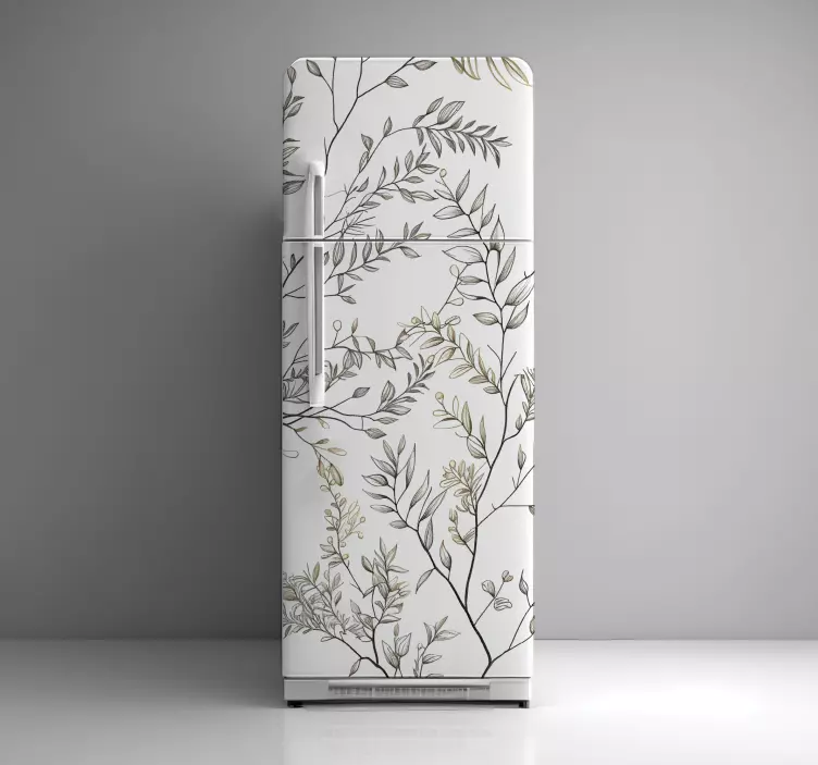 Vinyl Branches fridge sticker - TenStickers