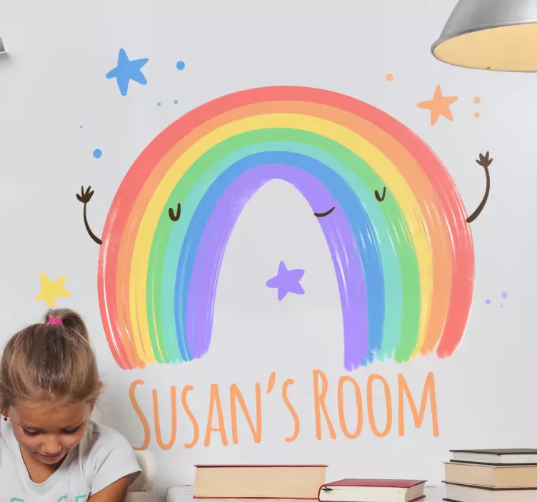Wall stickers for kid colorful rainbow art - TenStickers