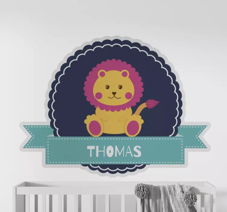 Wall stickers for kid cute lion design - TenStickers