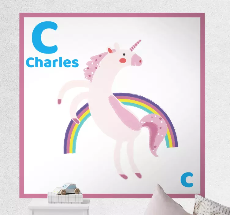 Wall stickers for kid cute unicorn fantasy - TenStickers