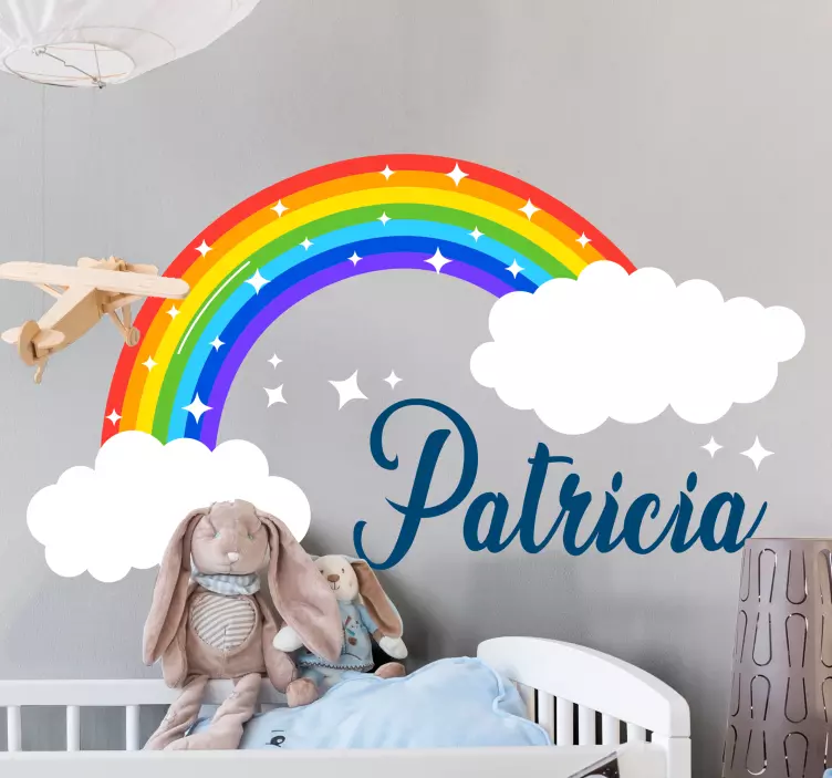 Wall stickers for kid rainbow customization option - TenStickers