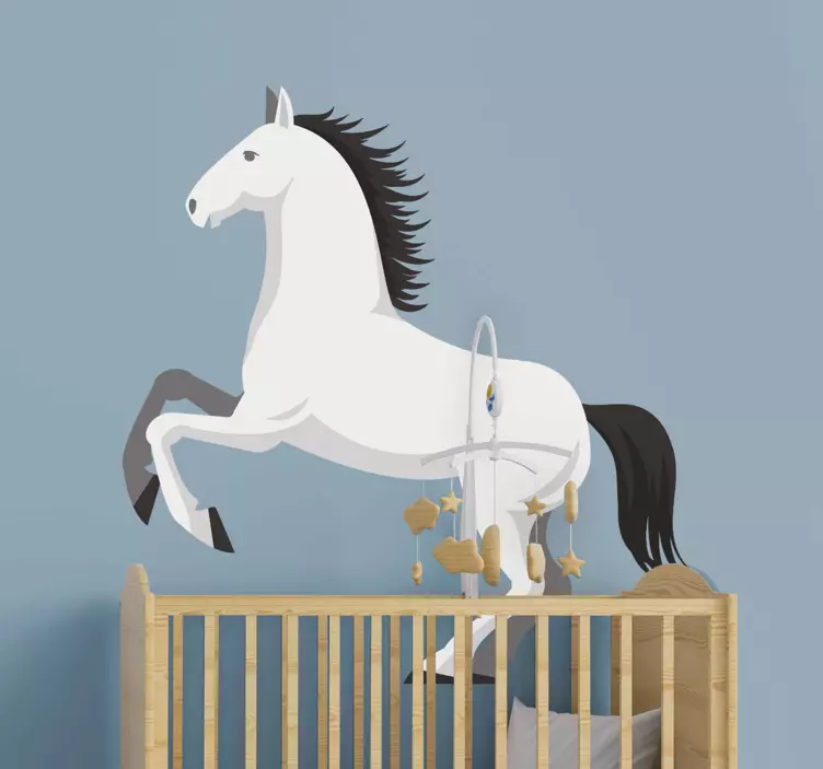 Wall stickers for kid rearing horse decoration - TenStickers