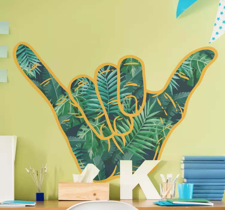 Wall stickers for kid shaka hand gesture - TenStickers