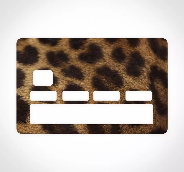 wild animal card vinyl sticker - TenStickers