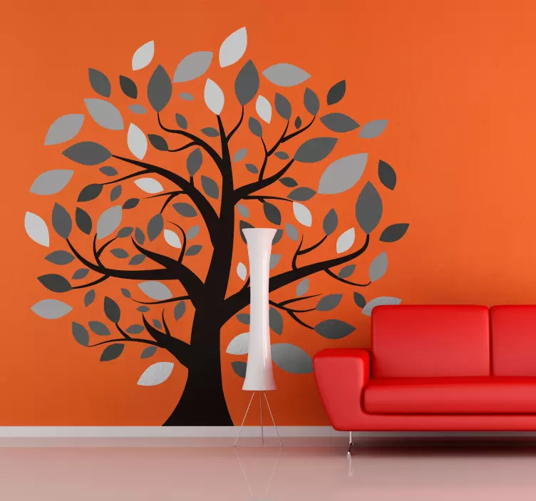 Winter Branches Tree Wall Sticker - TenStickers