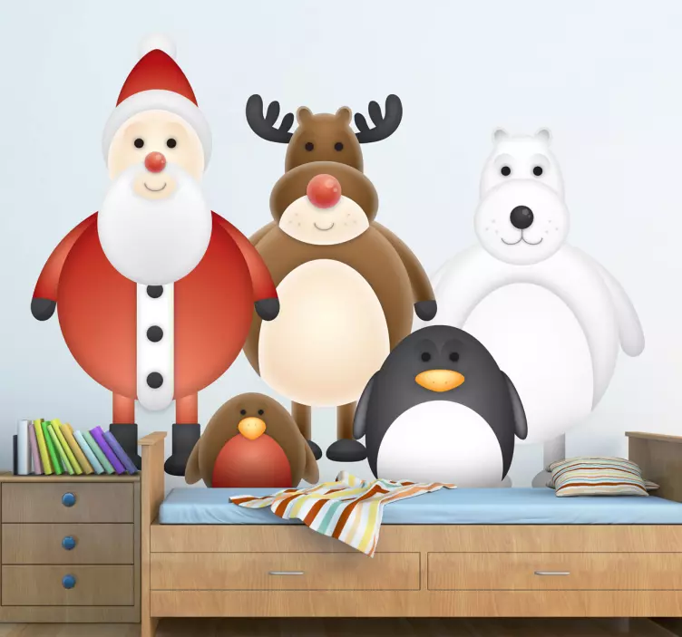 Winter Characters Sticker - TenStickers