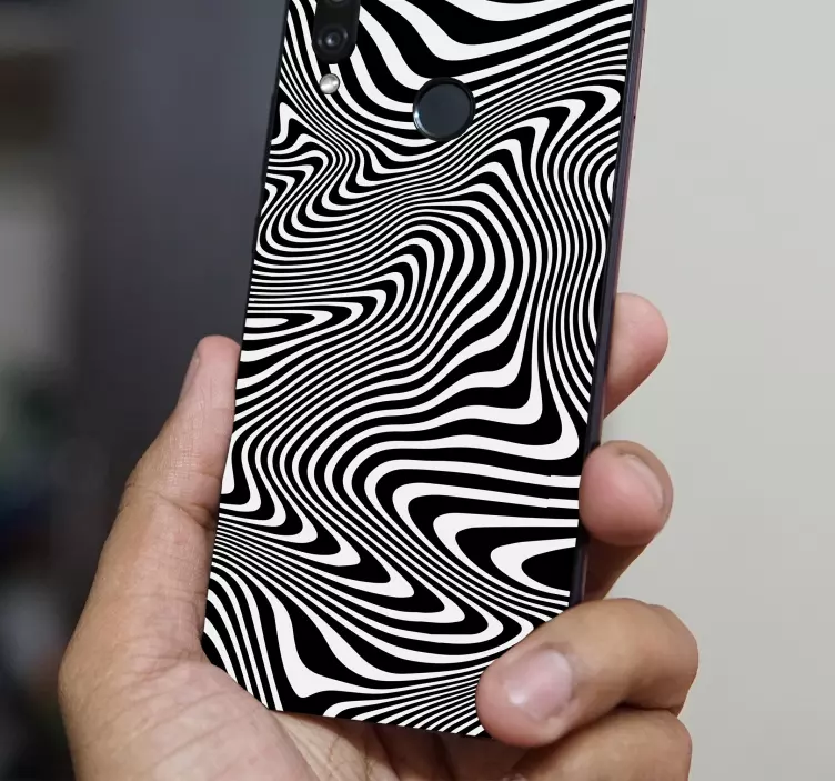 Zebra 3D effect Huawei sticker - TenStickers