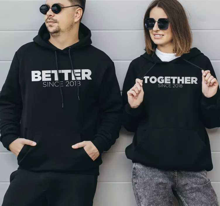 Better togheter Couple t-shirt - TenStickers