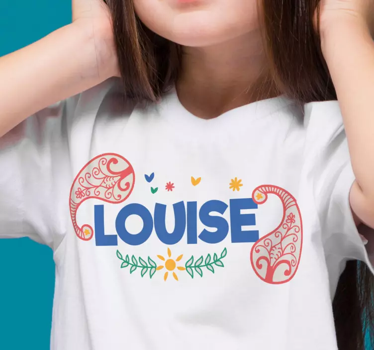 Colorful paisley design t-shirt - TenStickers