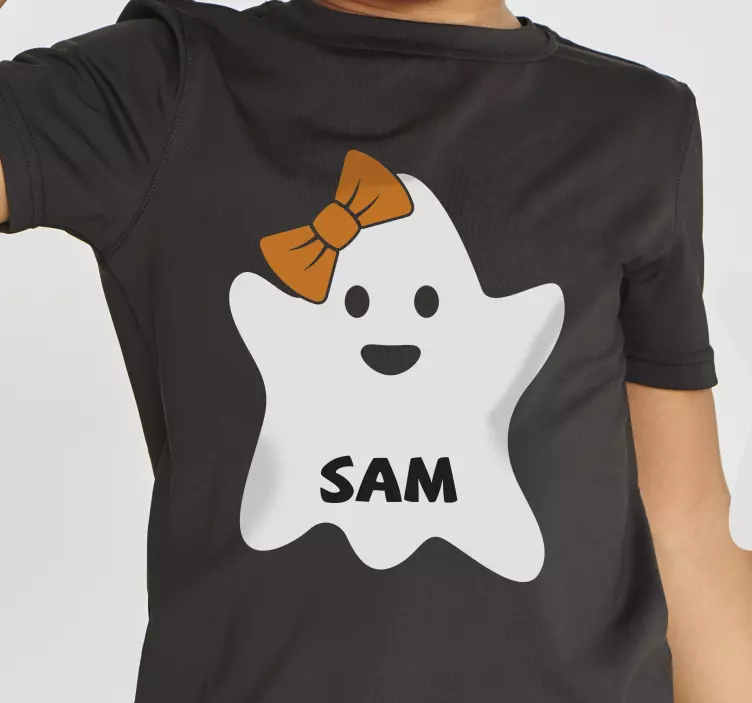 Customizable shirt with ghost Halloween shirt - TenStickers