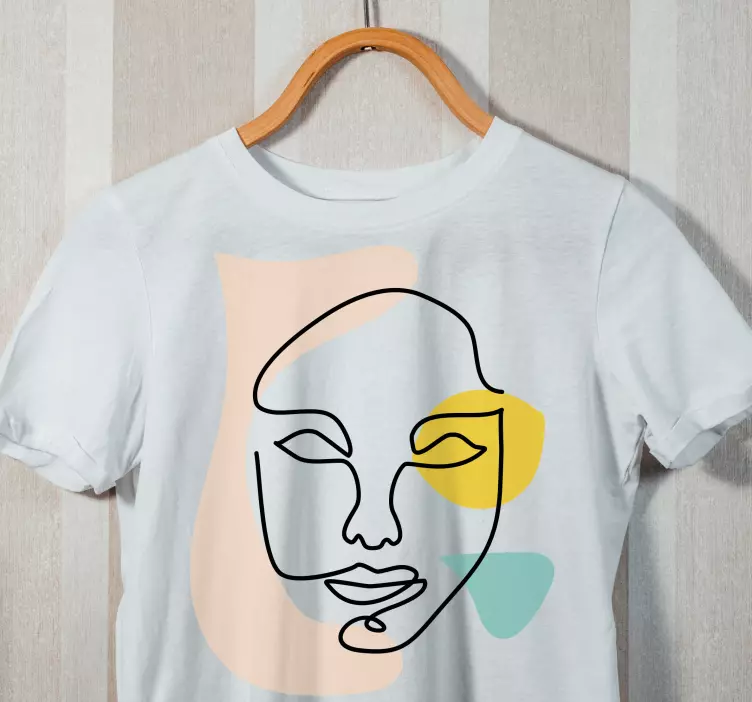 Face Drawing Art custom t-shirt - TenStickers