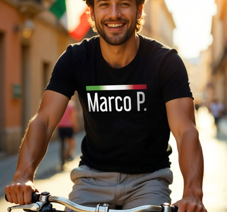 "Giro" t-shirt with name - TenStickers