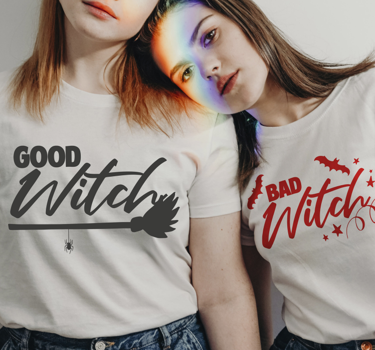 Good Witch & Bad Witch Halloween shirt - TenStickers