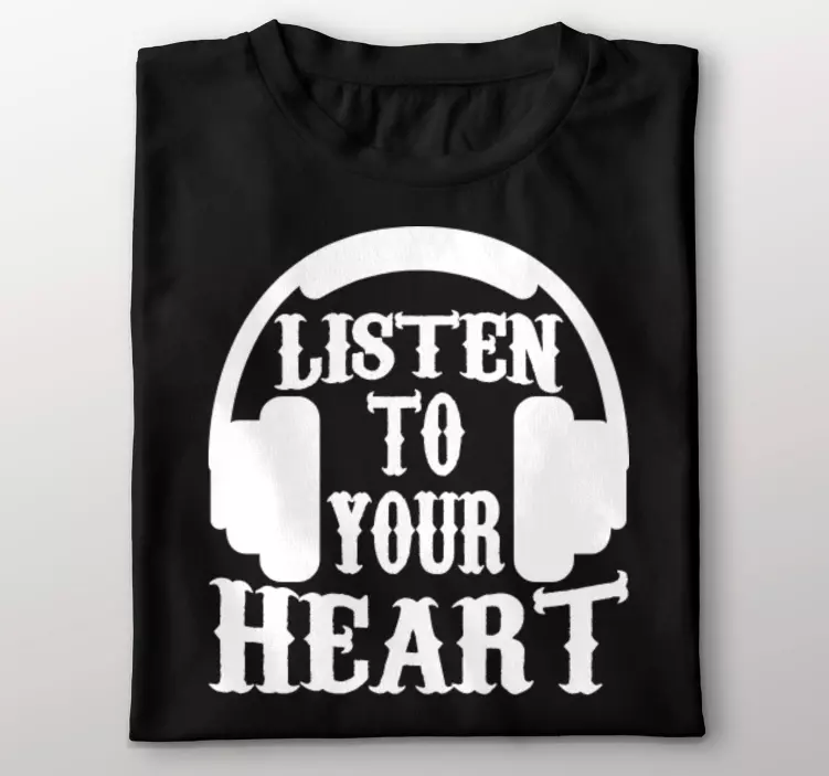Heartfelt listening t-shirt - TenStickers
