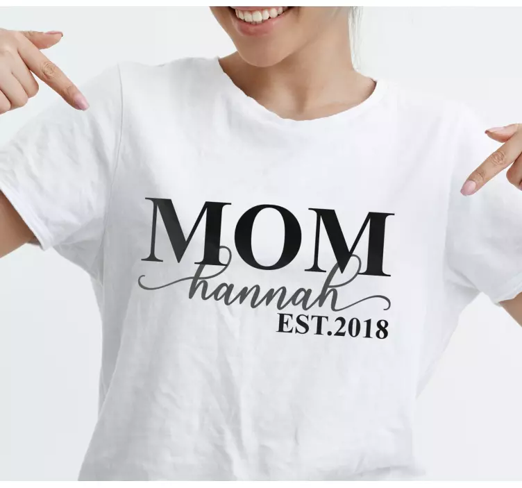 Personalized Mothers day shirt - TenStickers