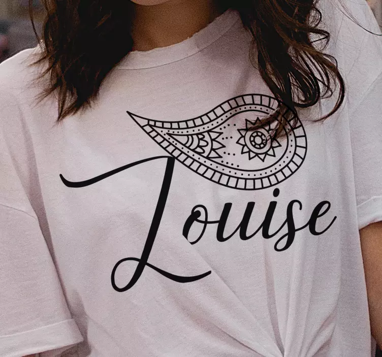 Retro paisley style t-shirt - TenStickers