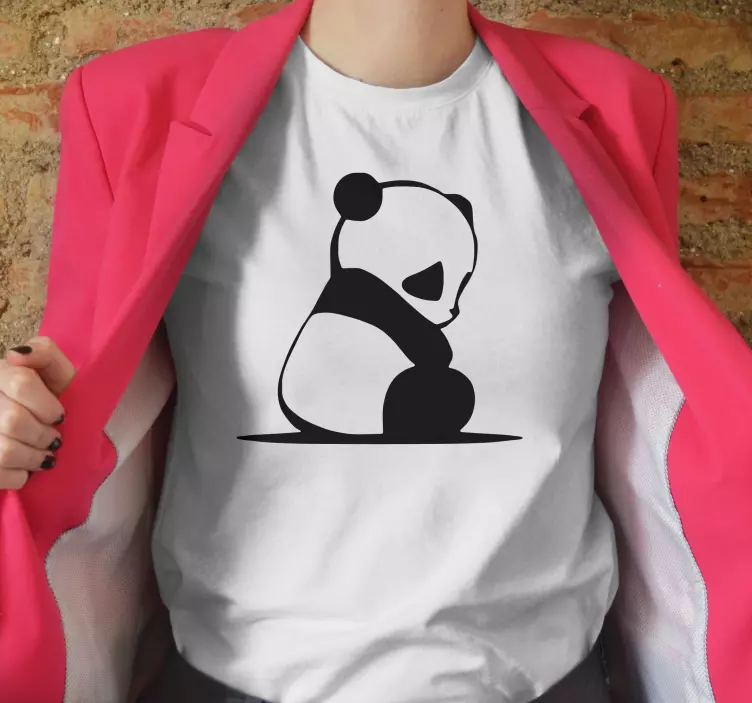 Sad Panda Design custom t-shirt - TenStickers