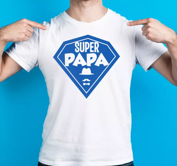 Super dad fathers day shirt - TenStickers