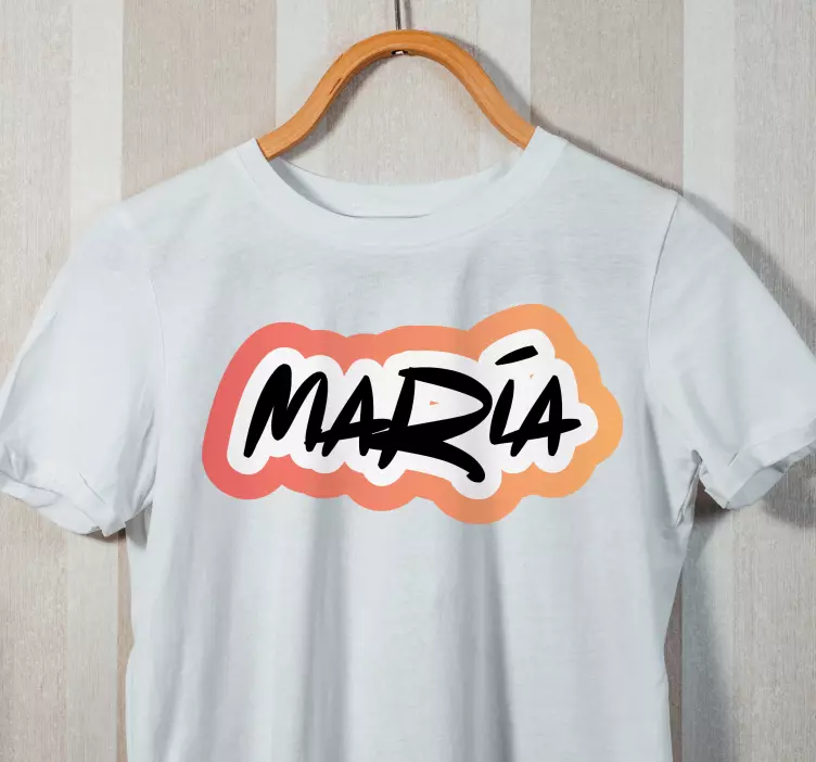 Swag graffiti style orange background shirt - TenStickers