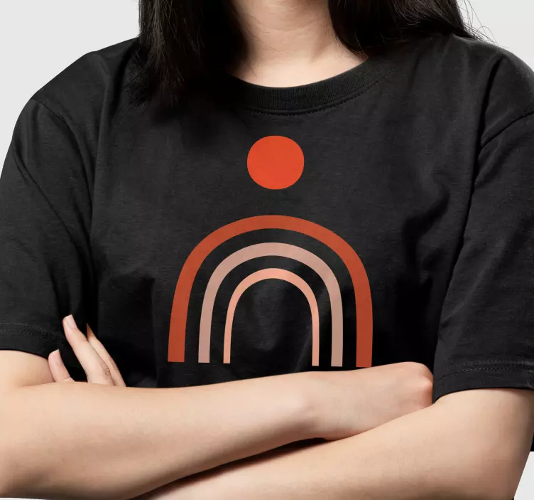 Wall art rainbow custom t-shirt - TenStickers