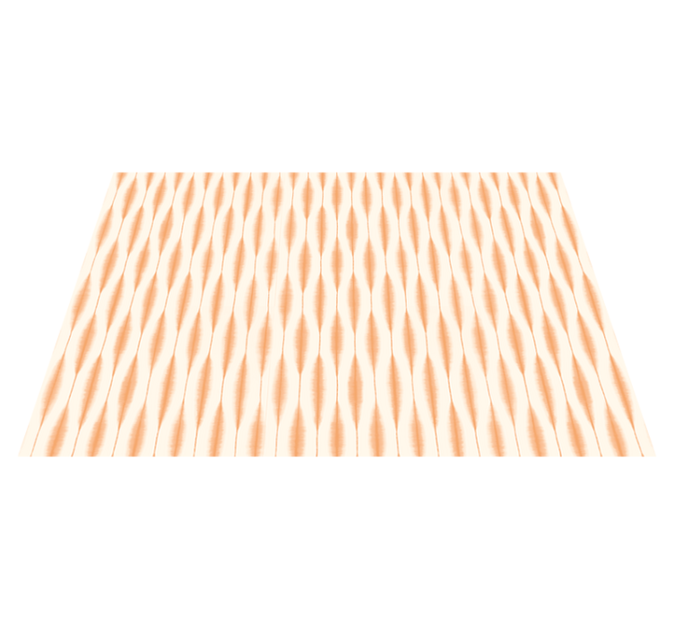 "Ikat Kasuri" orange modern vinyl rug - TenStickers
