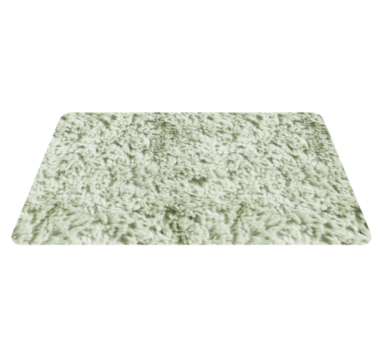 Green fabric imitation bathroom vinyl rug - TenStickers