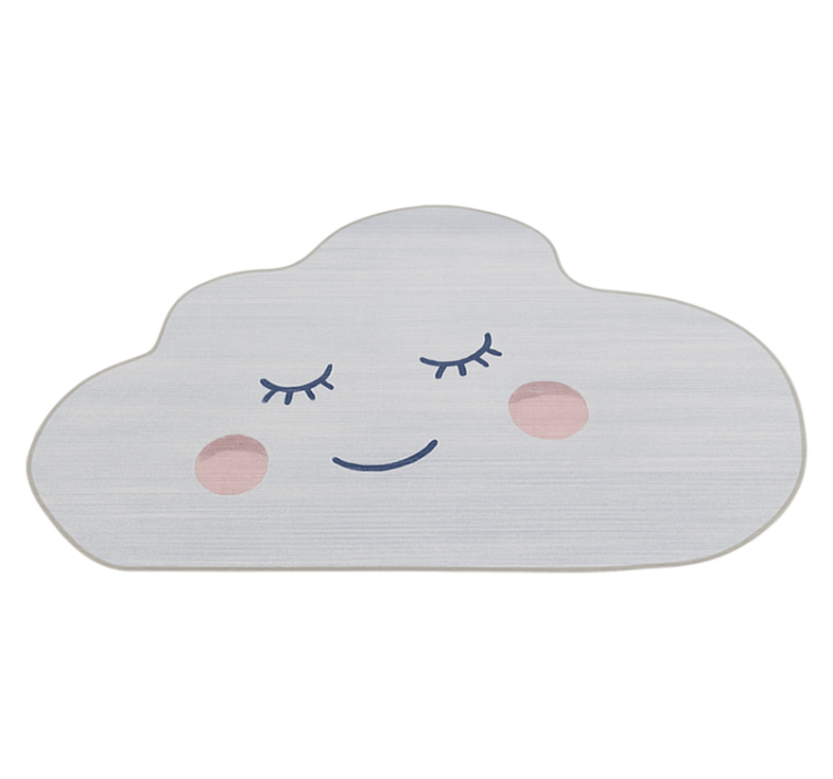 Napping cloud design vinyl rug - TenStickers