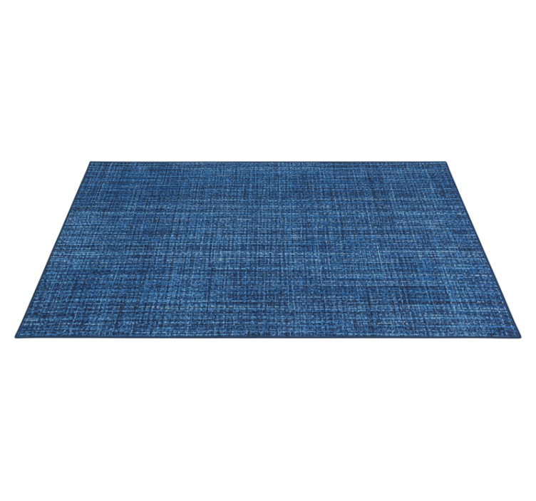 Vinyl rug with blue fabric texture - TenStickers