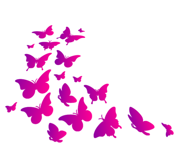 Animal vinyl rug window butterfly - TenStickers