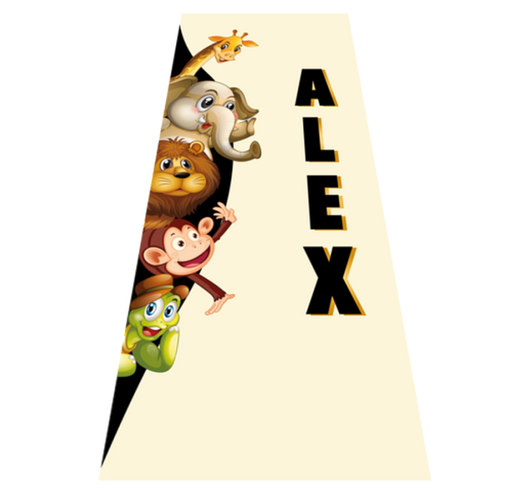 3d adorable creatures animal vinyl rug - TenStickers