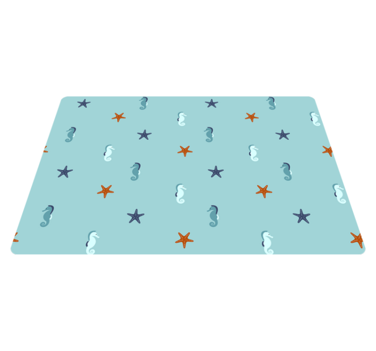 Animal vinyl rug in nautical design - TenStickers