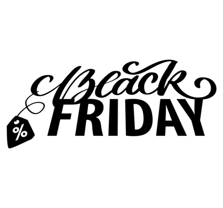 Black friday vinyl rug pretty black friday tags - TenStickers