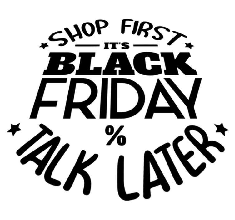 Black friday vinyl rug, buy now, chat later - TenStickers