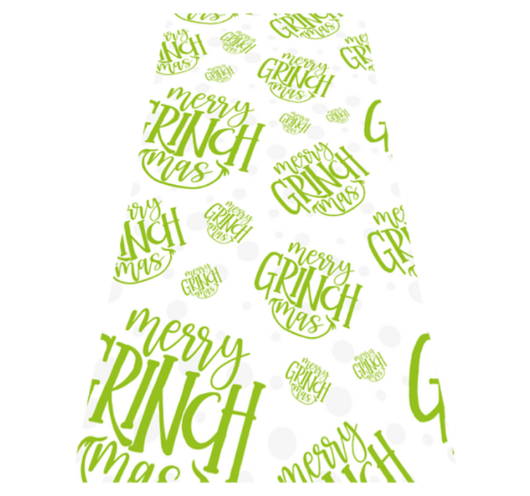 Christmas vinyl rug merry grinchmas original design - TenStickers