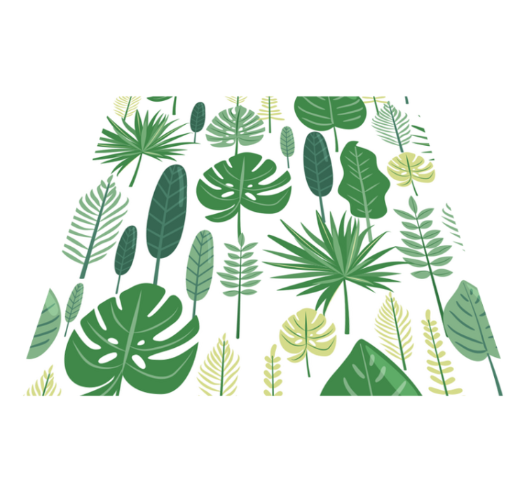 Monstera flower vinyl rug - TenStickers
