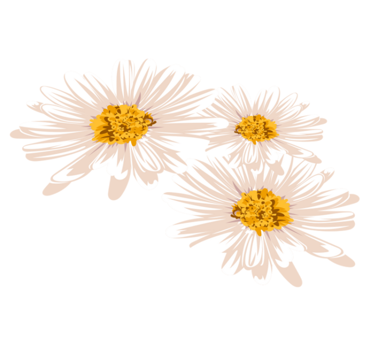 Charming floral arrangement flower vinyl rug - TenStickers