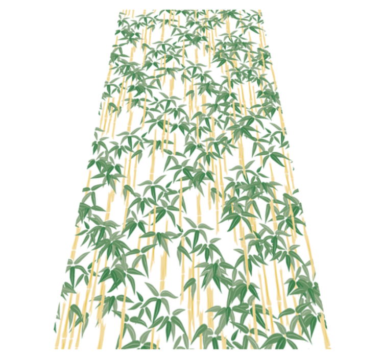 Flower vinyl rug bamboo branches for window - TenStickers