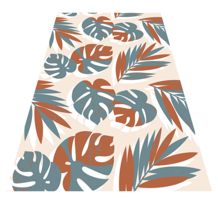 Flower vinyl rug big green monster plants for glass - TenStickers