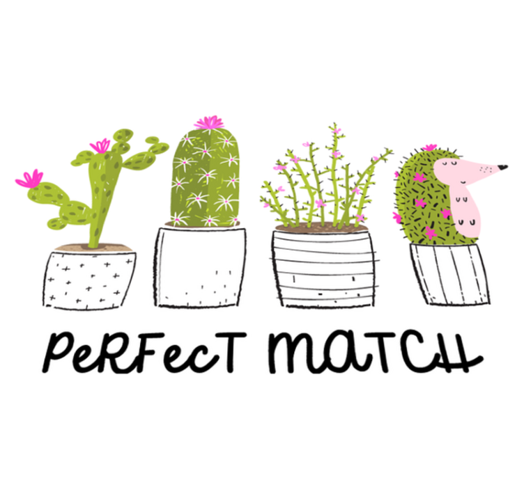 Flower vinyl rug perfect match succulents - TenStickers