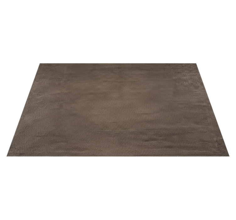 Brown vinyl rug with solid dark woven texture - TenStickers