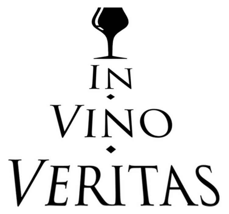 Kitchen vinyl rug truth in wine - TenStickers