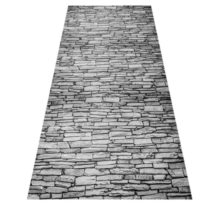 Dining room vinyl rug with neat bricks design - TenStickers