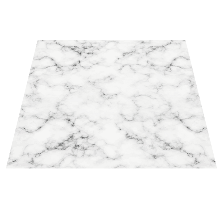 Dining room vinyl rug in grey marble design - TenStickers
