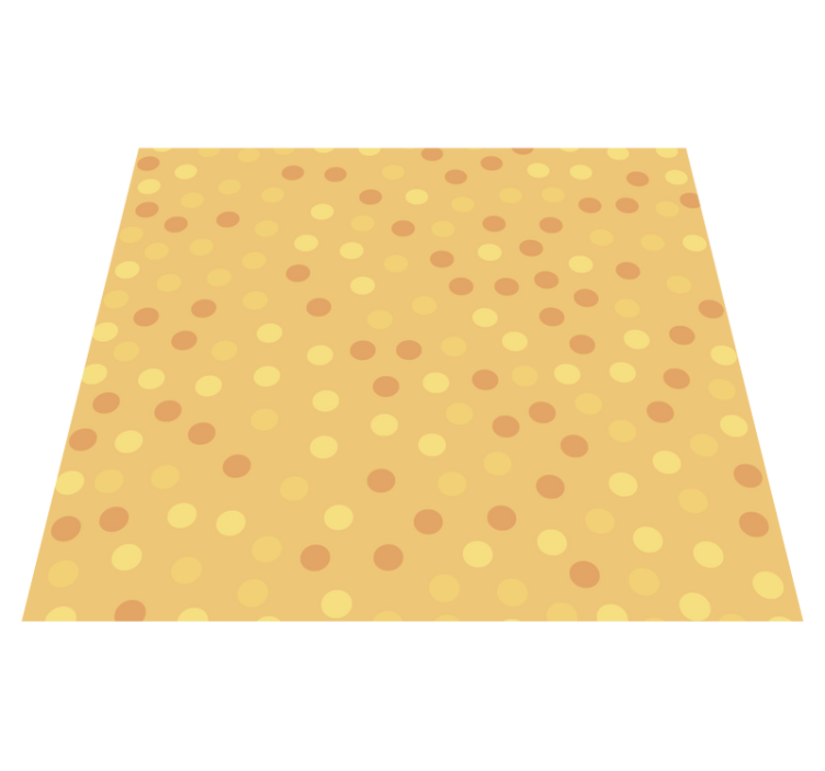 Kitchen vinyl rug orange circles wallpaper - TenStickers