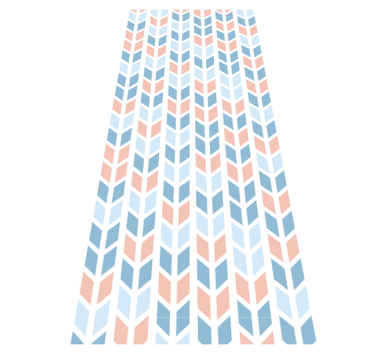 Kitchen vinyl rug with nordic style vertical arrows - TenStickers