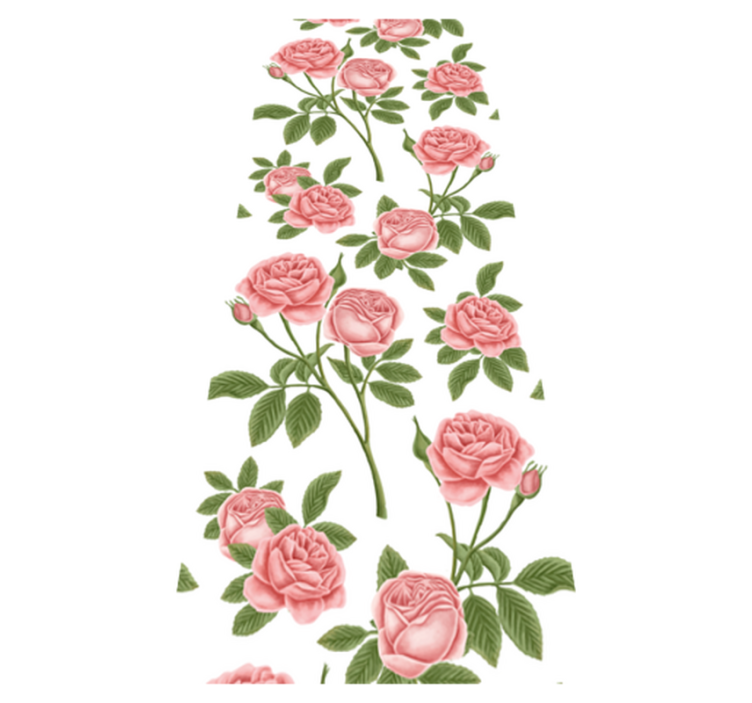 Kitchen vinyl rug flowerprint roses - TenStickers