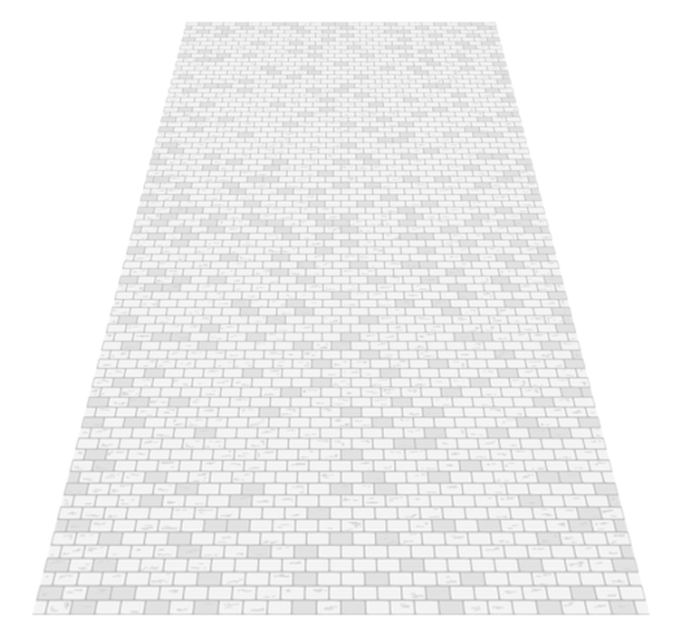 Kitchen vinyl rug elegant brick design - TenStickers