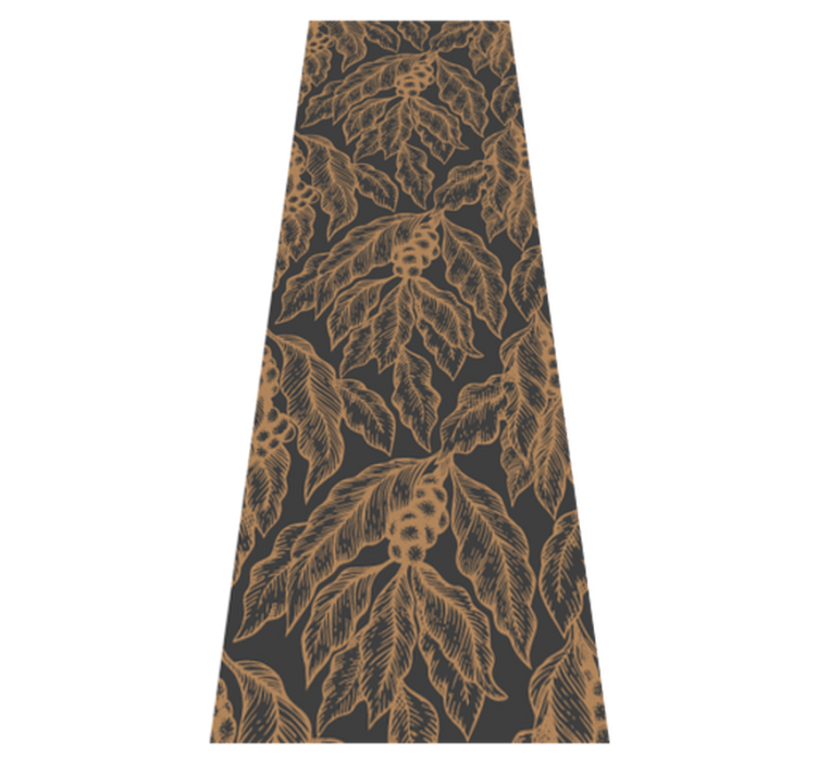 Kitchen vinyl rug with coffee branch design - TenStickers