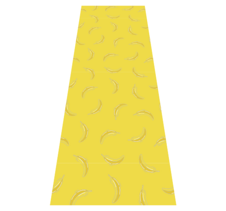 Pantone bananas kitchen vinyl rug - TenStickers