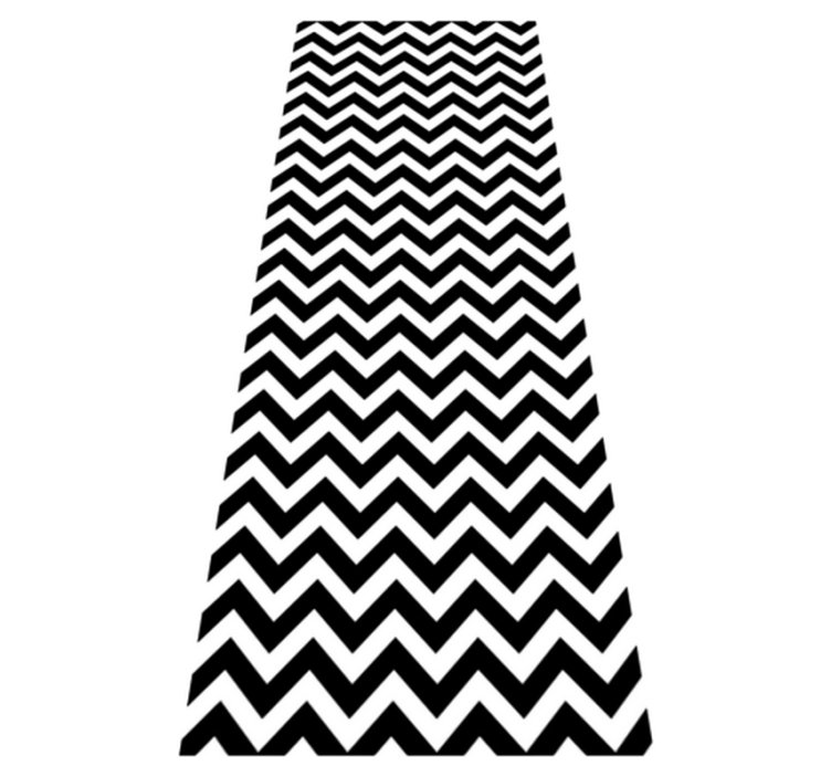 Bathroom vinyl rug with triangle patterns - TenStickers